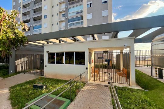 Fachada portaria de apartamento para alugar com 3 quartos, 73m² em Loteamento Residencial Vila Bella Dom Pedro, Campinas