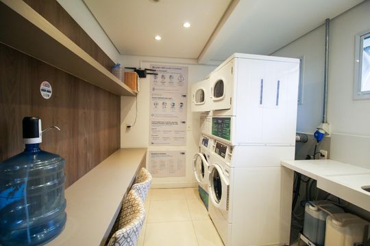 Área comum de kitnet/studio para alugar com 1 quarto, 61m² em Jardim Faculdade, Sorocaba