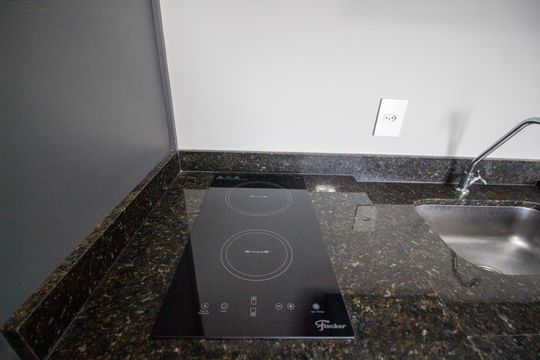 Cozinha de kitnet/studio para alugar com 1 quarto, 61m² em Jardim Faculdade, Sorocaba