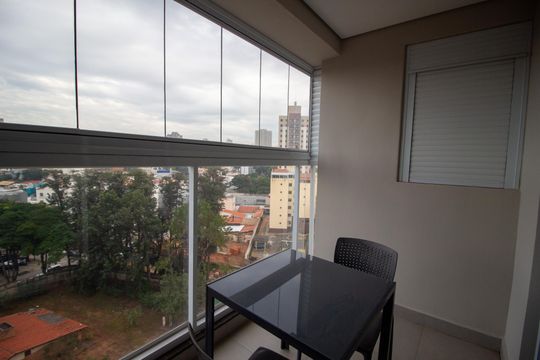Varanda de kitnet/studio para alugar com 1 quarto, 61m² em Jardim Faculdade, Sorocaba