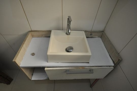 Banheiro de casa para alugar com 1 quarto, 50m² em Vila Constança, São Paulo