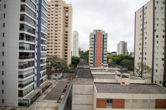 Terraço - Vista de kitnet/studio à venda com 1 quarto, 25m² em Jardim Santo Amaro, São Paulo