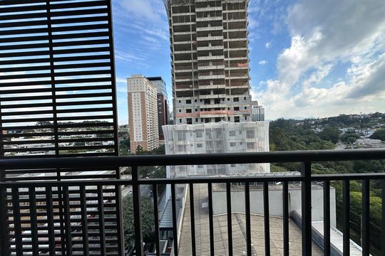 Varanda da Sala de apartamento para alugar com 1 quarto, 43m² em Empresarial 18 do Forte, Barueri