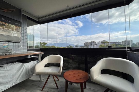 Varanda de apartamento à venda com 3 quartos, 92m² em Barra da Tijuca, Rio de Janeiro