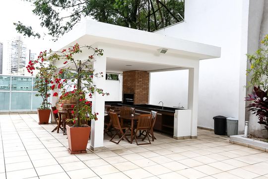 Área comum - Churrasqueira de apartamento à venda com 3 quartos, 127m² em Vila Andrade, São Paulo