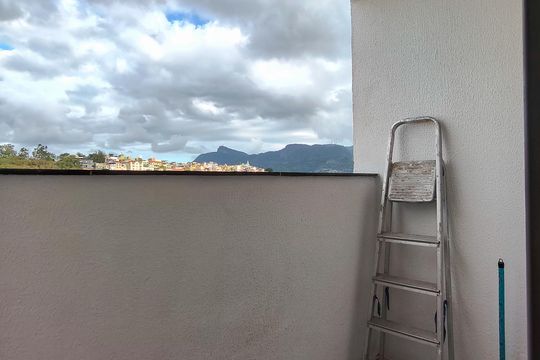 Varanda da Sala de apartamento para alugar com 2 quartos, 50m² em Santo Cristo, Rio de Janeiro