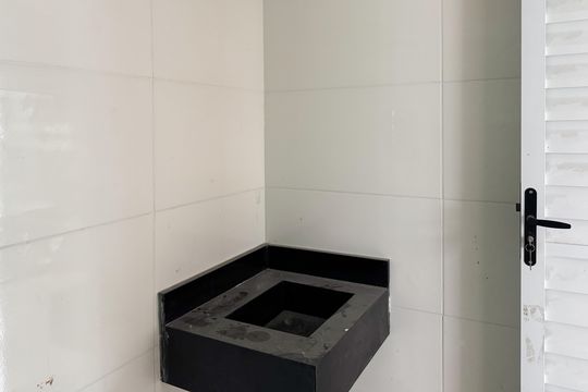 Banheiro Social de apartamento para alugar com 1 quarto, 54m² em Jardim Silvina, São Bernardo do Campo