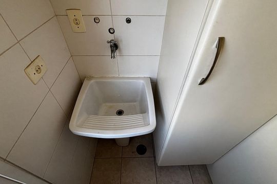Área de Serviço de apartamento à venda com 2 quartos, 67m² em Vila Boa Vista, Santo André