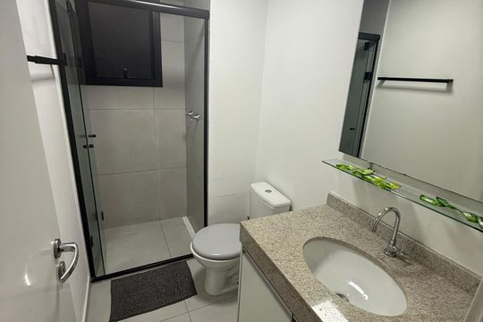 Banheiro de apartamento para alugar com 1 quarto, 39m² em Brás, São Paulo