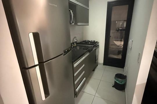 Cozinha de apartamento para alugar com 1 quarto, 39m² em Brás, São Paulo