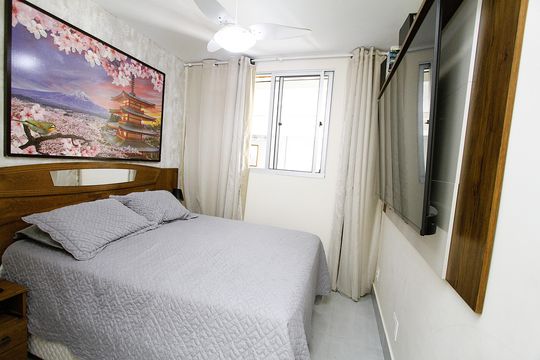 Quarto 1 de apartamento para alugar com 1 quarto, 94m² em Vila Amaral, Belo Horizonte