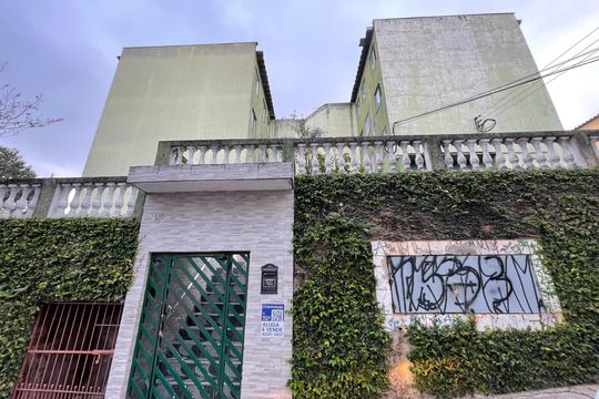 Fachada com plaquinha CUSY-169 de apartamento à venda com 2 quartos, 49m² em Jardim Raposo Tavares, São Paulo