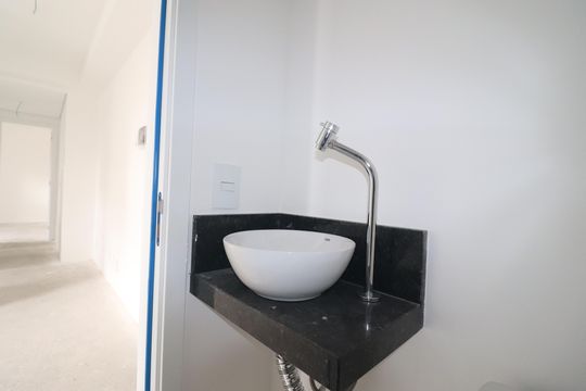 Lavabo de apartamento à venda com 2 quartos, 44m² em Jardim, Santo André