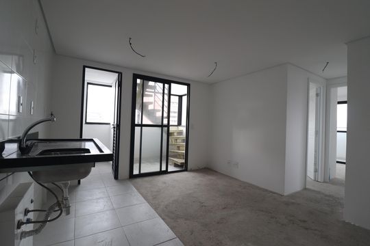 Cozinha de apartamento à venda com 2 quartos, 93m² em Jardim, Santo André