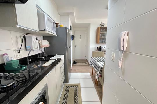 Cozinha de apartamento à venda com 2 quartos, 42m² em Jardim Alvorada (zona Oeste), São Paulo