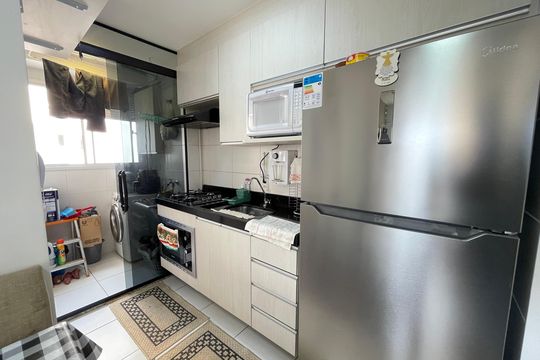 Cozinha de apartamento à venda com 2 quartos, 42m² em Jardim Alvorada (zona Oeste), São Paulo