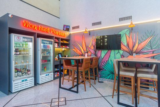 Área comum de kitnet/studio à venda com 1 quarto, 30m² em Jardim Paulista, São Paulo