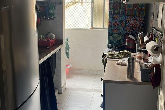Cozinha de apartamento à venda com 3 quartos, 110m² em Laranjeiras, Rio de Janeiro