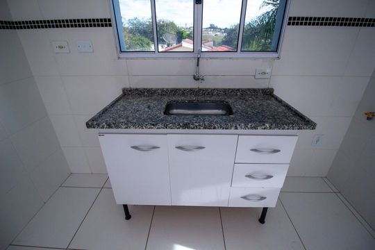 Cozinha de apartamento para alugar com 2 quartos, 68m² em Jardim Simus, Sorocaba