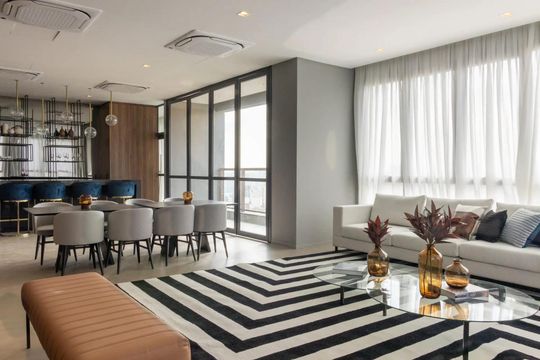 Área comum - Salão de festas de kitnet/studio à venda com 1 quarto, 26m² em Campo Belo, São Paulo