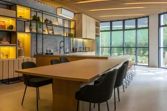 Área comum - Salão de festas de kitnet/studio à venda com 1 quarto, 26m² em Campo Belo, São Paulo