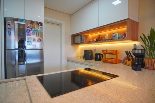 cozinha de casa à venda com 3 quartos, 120m² em Canudos, Novo Hamburgo