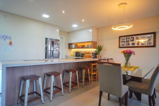 Sala de Jantar de casa à venda com 3 quartos, 120m² em Canudos, Novo Hamburgo