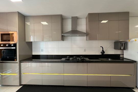 Cozinha - Armários de apartamento à venda com 3 quartos, 220m² em Cabral, Contagem