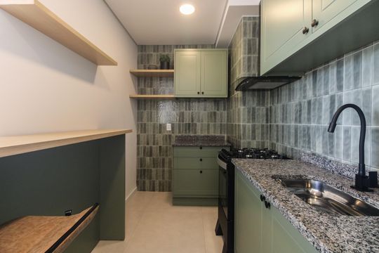 Cozinha de apartamento para alugar com 2 quartos, 34m² em Tatuapé, São Paulo