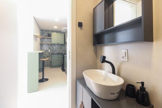 Banheiro de apartamento para alugar com 2 quartos, 34m² em Tatuapé, São Paulo
