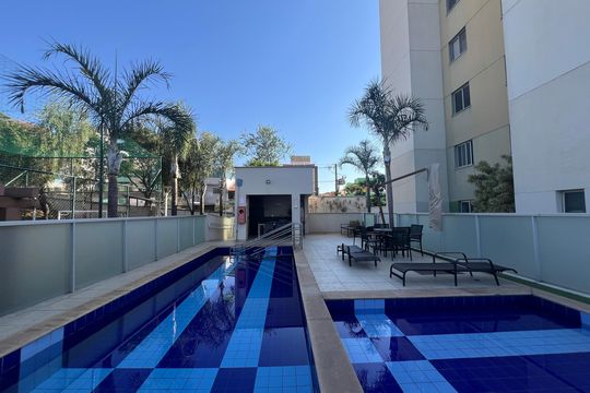 Área comum - Piscina de apartamento à venda com 3 quartos, 67m² em Serrano, Belo Horizonte