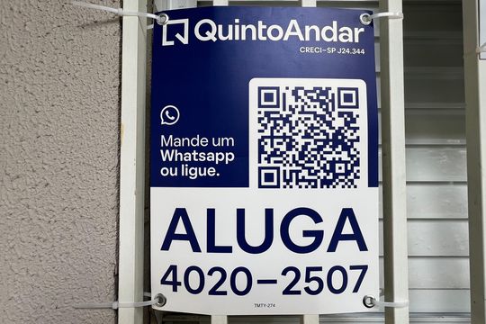 Placa de apartamento para alugar com 1 quarto, 45m² em Sumaré, São Paulo
