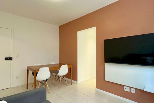 Sala de apartamento para alugar com 1 quarto, 45m² em Sumaré, São Paulo