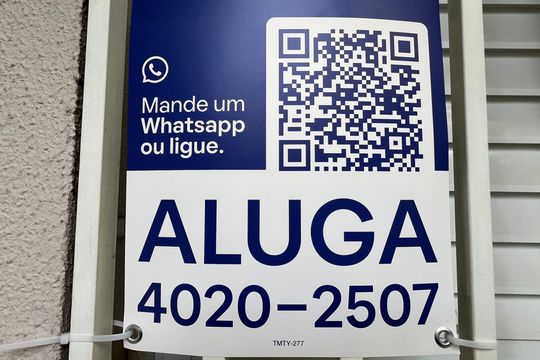 Placa de apartamento para alugar com 2 quartos, 71m² em Sumaré, São Paulo