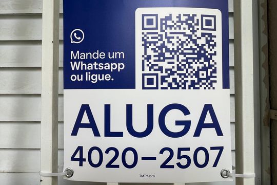 Placa de apartamento para alugar com 2 quartos, 71m² em Sumaré, São Paulo