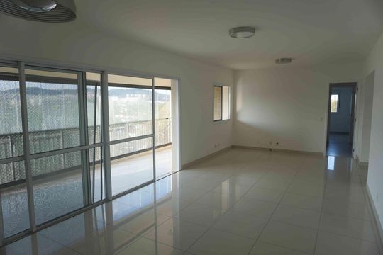 Sala Estar - Jantar de apartamento para alugar com 2 quartos, 144m² em Alphaville, Santana de Parnaíba