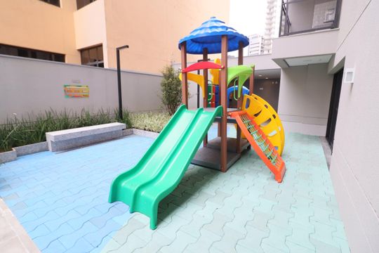 Área comum - Playground de kitnet/studio para alugar com 1 quarto, 24m² em Centro, Osasco
