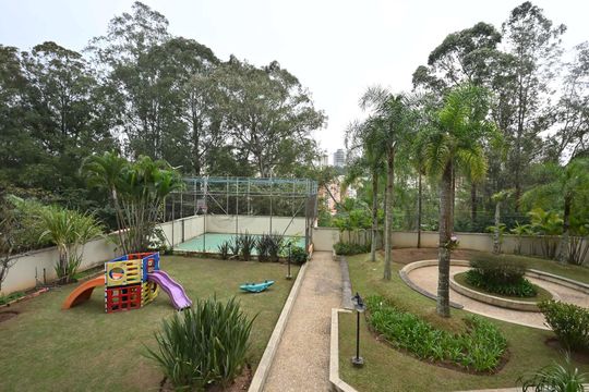 Vista da Suíte de apartamento à venda com 2 quartos, 76m² em Paraíso do Morumbi, São Paulo