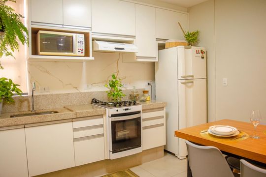 Cozinha de apartamento para alugar com 3 quartos, 114m² em Setor Central, Goiânia
