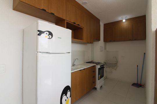 Cozinha de apartamento para alugar com 2 quartos, 33m² em Vila Silvia, São Paulo