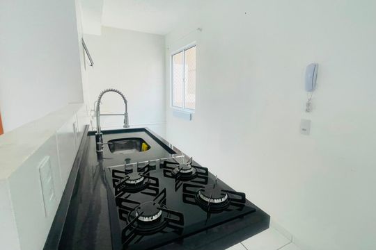 Cozinha e Área de Serviço de apartamento para alugar com 2 quartos, 46m² em Granja Viana, Cotia