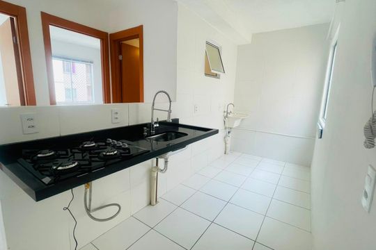 Cozinha e Área de Serviço de apartamento para alugar com 2 quartos, 46m² em Granja Viana, Cotia