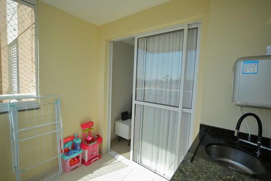 Varanda da Sala de apartamento para alugar com 2 quartos, 52m² em Jd N Sra de Fatima, São Bernardo do Campo
