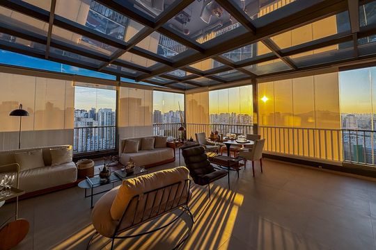 Varanda do Studio de apartamento à venda com 1 quarto, 80m² em Perdizes, São Paulo