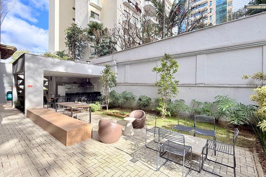 Área comum de apartamento para alugar com 1 quarto, 27m² em Campo Belo, São Paulo