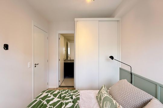 Suíte  de apartamento para alugar com 1 quarto, 27m² em Campo Belo, São Paulo