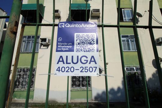 Placa de apartamento para alugar com 2 quartos, 50m² em Vigário Geral, Rio de Janeiro