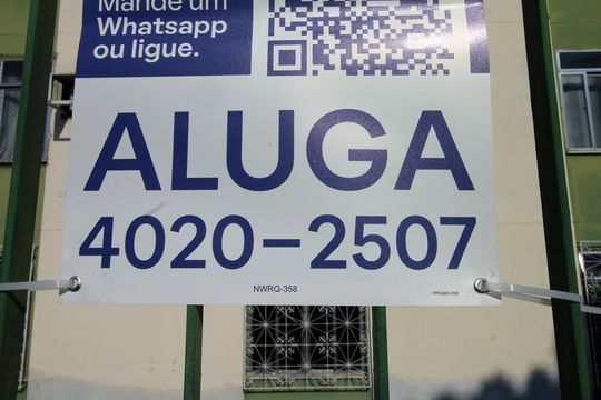 Placa de apartamento para alugar com 2 quartos, 50m² em Vigário Geral, Rio de Janeiro