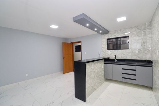 Cozinha de kitnet/studio para alugar com 1 quarto, 35m² em Piatã, Salvador