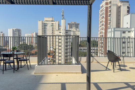 Área comum - Churrasqueira de kitnet/studio à venda com 1 quarto, 24m² em Vila Congonhas, São Paulo